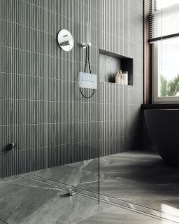 Душевая перегородка MaybahGlass MGD-259-4 79см хром глянцевый